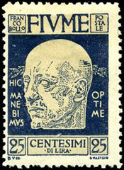 Il francobollo commemorativo dell'impresa di Fiume