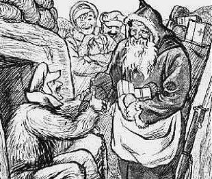 Babbo Natale in Trincea in un bozzeto del 1914