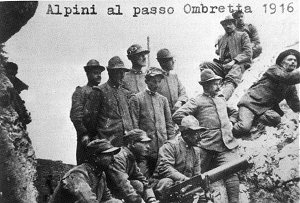 Alpini al Passo Ombretta, 1916